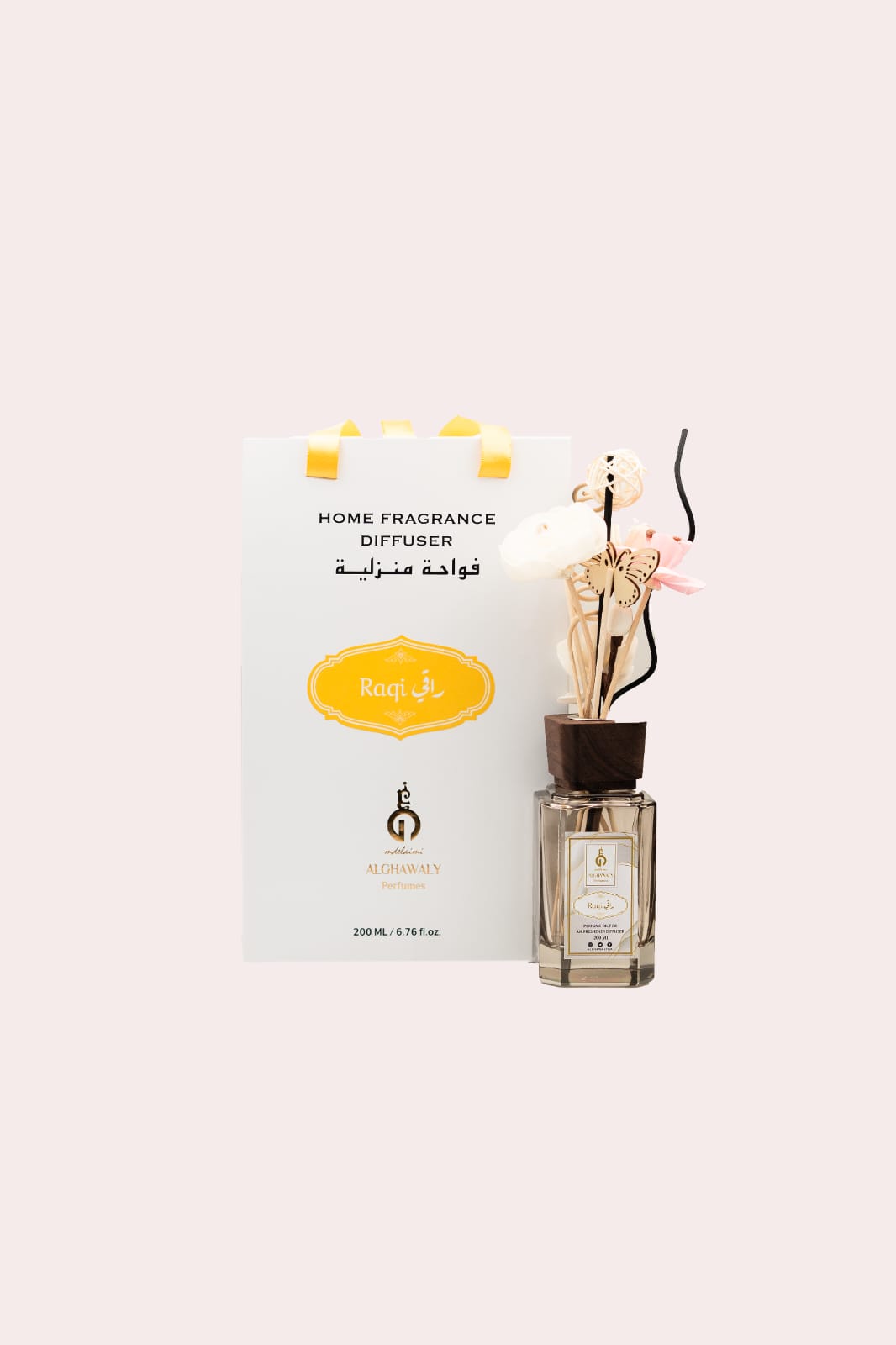 Raqi Stick Diffuser Set فواحة اعواد خشبيه برائحة راقي