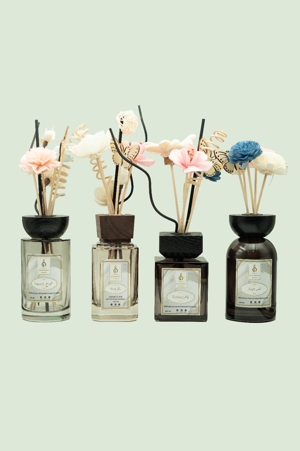 Raqi Stick Diffuser Set فواحة اعواد خشبيه برائحة راقي