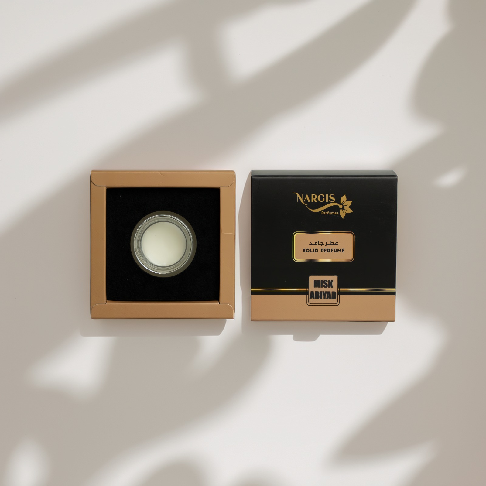 Musk Abyad Solid Perfume -15 Gram  مسك الأبيض عطر جامد-15 جرام