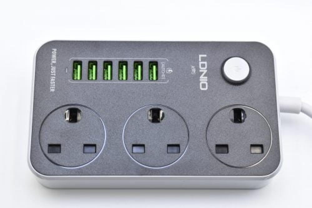 توصيلة 5 متر مع ست منافذ USB X6 بكفائة وتوافق عالي موديل SK3662