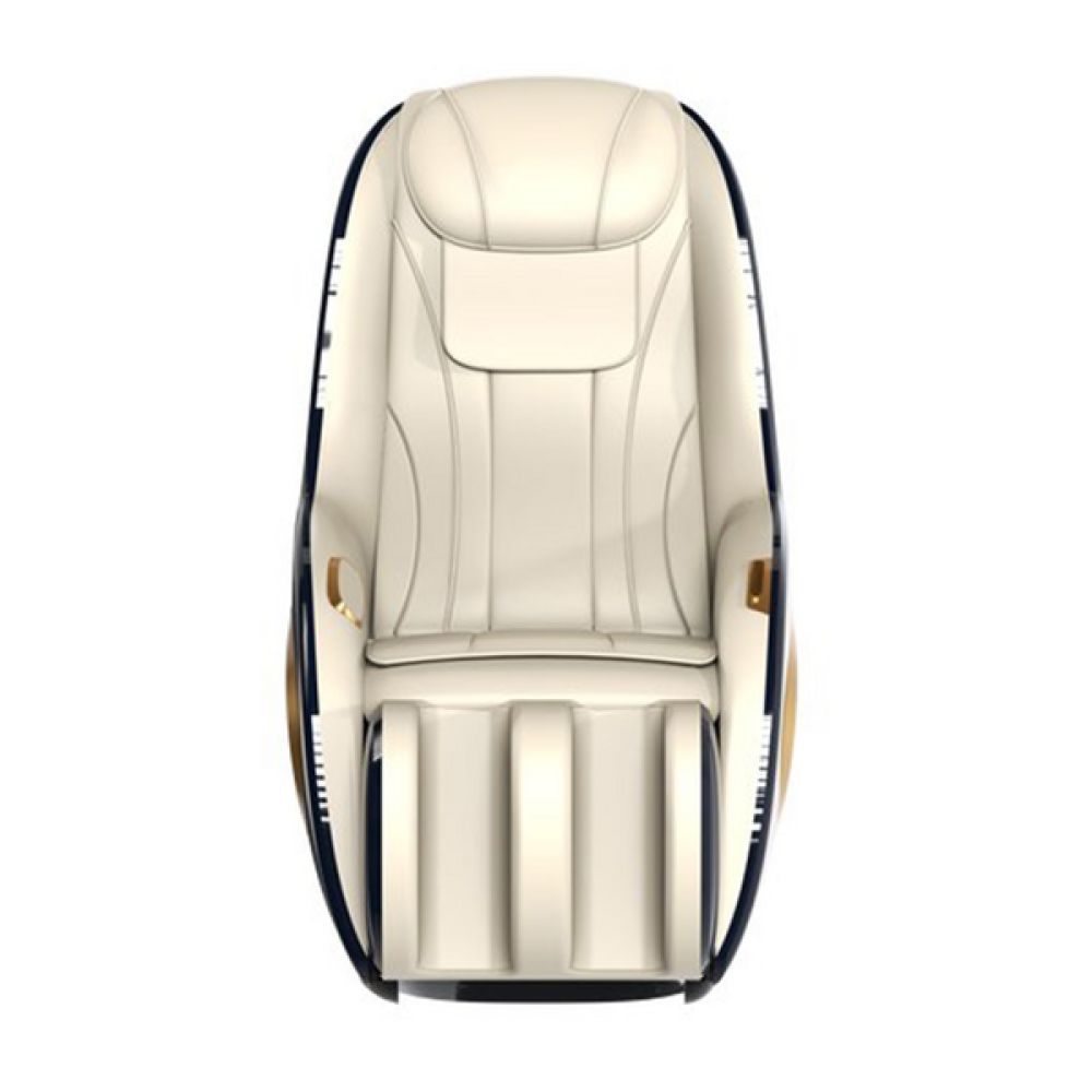 كرسي تدليك بتصميم عصري مع آلية التدليك ثلاثية الأبعاد بيج